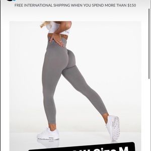 NEW NVGTN GREY LEGGINGS. Medium. NEW WITH TAG.